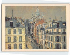 Postcard Montmartre La Rue Chappe Painting by Maurice Utrillo