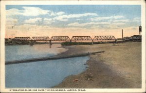 Laredo Texas TX Railroad Train Bridge 1910s-30s Postcard