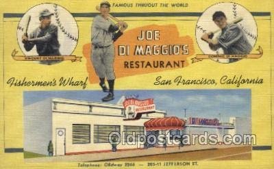 Joe Di Maggios Restaurant , San Francisco, CA USA 1947 