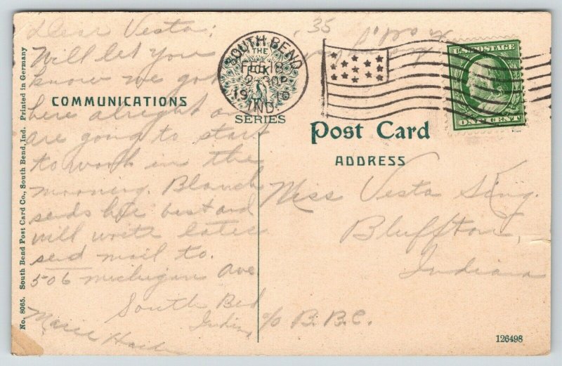 South Bend IN~Masonic Temple~Smithfield Supply: Rubber Hose & Brass Goods~1910