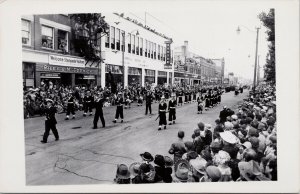 Calgary Stampede Parade AB Navy Sailors ? Military Band Unused RPPC Postcard E90