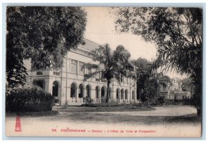 1920 Cochinchine Cholon Building Saigon Vietnam Posted Vintage Postcard 