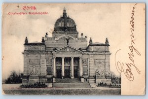 Saxony Germany Postcard Görlitz Upper Lusatian Hall of Fame 1905 Antique