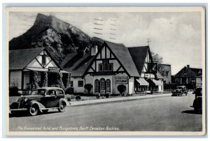 1939 Homestead Hotel Bungalows Banff Canadian Rockies Alberta Vintage Postcard