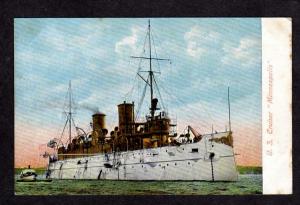 United States US Cruiser Ship MINNEAPOLIS Postcard