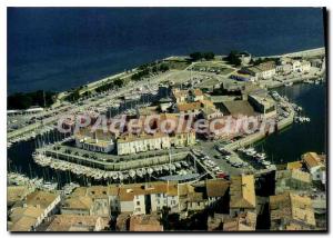 Postcard Modern Ile De Re Saint Martin De Re Port Seen From Airplane