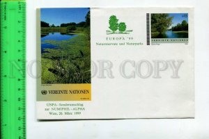 425207 UNITED NATIONS 1999 y pond Franz Aberham Postal Stationery postal COVER