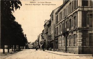 CPA VESOUL - La Caisse d'Epargne-Place de la Republique-Rue GEORGES (452282)