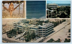 MAZATLAN, Sinaloa Mexico ~ HOTEL PLAYA DEL REY Advertising R.R. Dousset Postcard