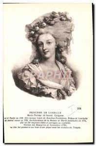 Old Postcard Princess Lamballe