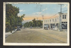 WHEELING WEST VIRGINIA DOWNTOWN PLEASANT VALLEY VINTAGE POSTCARD