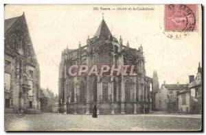 Old Postcard Towers Apse De La Cathedrale