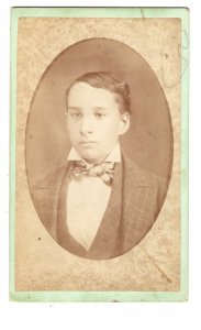 Small Portrait Photograph of a Man with Bow Tie, SH Ray , Strathroy, Ontario