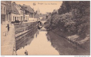 Bridge, Quai Des Menetriers, Bruges (West Flanders), Belgium, 1900-1910s