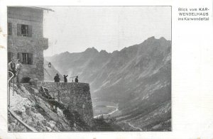 Mountaineering Austria  Karwendeltal Karwendelhaus panorama 1919