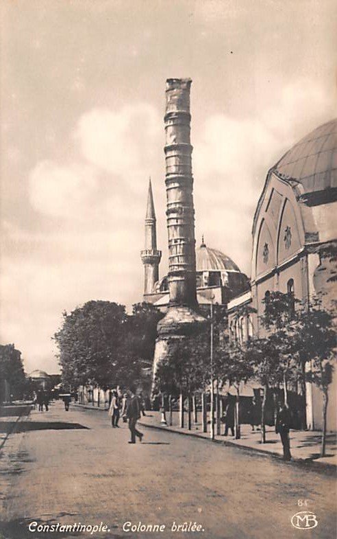 Colonne brulee Constantinople Turkey Real Photo Unused 