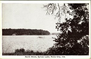 North Shore Sylvan Lake Rome City Indiana IN UNP WB Postcard  Auburn Card Co T17
