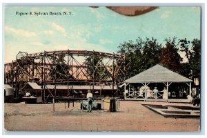 1915 Figure 8 Pavilion Sylvan Beach New York NY Posted Antique Postcard