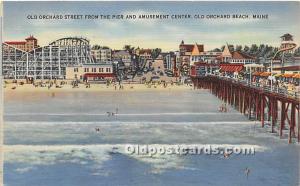 Old Orchard Street from the Pier and Amusement Center Old Orchard Beach, Main...