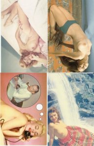 Nude postcards Lot of four (4) Modern repro of Classic Pin-Up  postcards