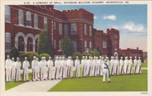 Georgia Gainesville Company At Drill Riverside Military Academy