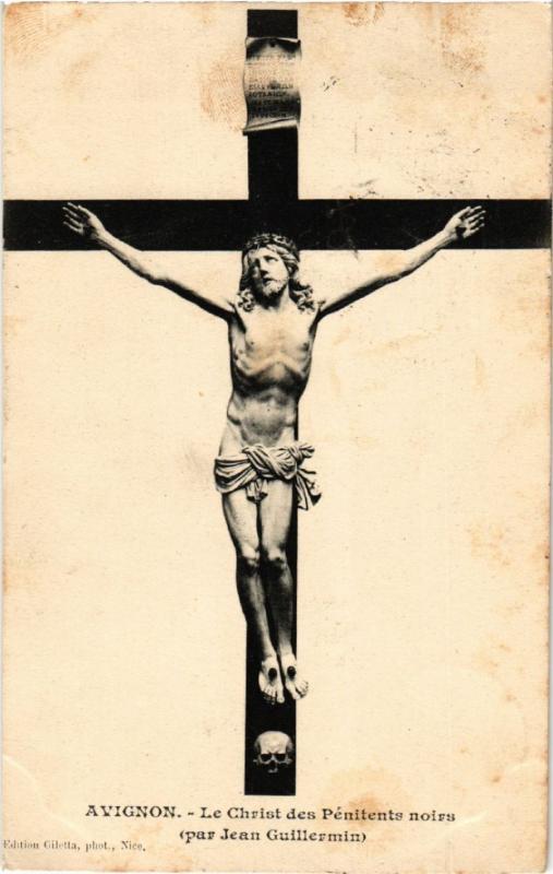 CPA AVIGNON - Le Christ des Penitente noirs (par Jean Guillermin) (512276)