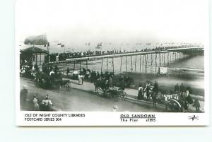 Postcard RPPC? Sandown  Pier c1895   Isle of Wight England  # 3568A