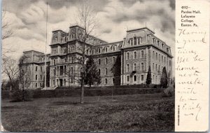 Postcard PA Easton - Lafayette College - Pardee Hall