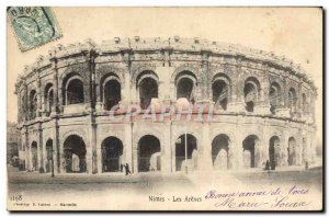 Old Postcard Nimes Les Arenes