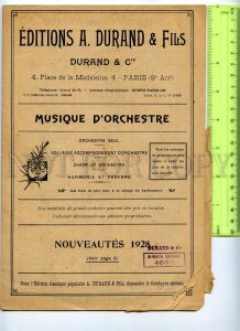 434855 FRANCE 1928 year Repertoire the Cinema Durand in Paris 24 pages brochure