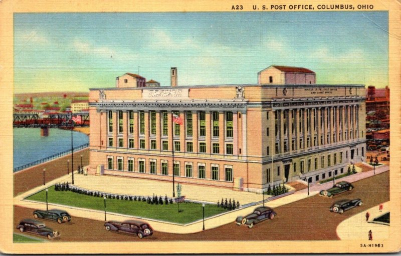 Ohio Columbus Post Office 1939 Curteich