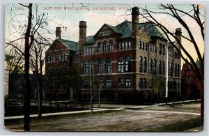 Milwaukee Wisconsin~East Side High School~4 Story Structure~Vintage Postcard