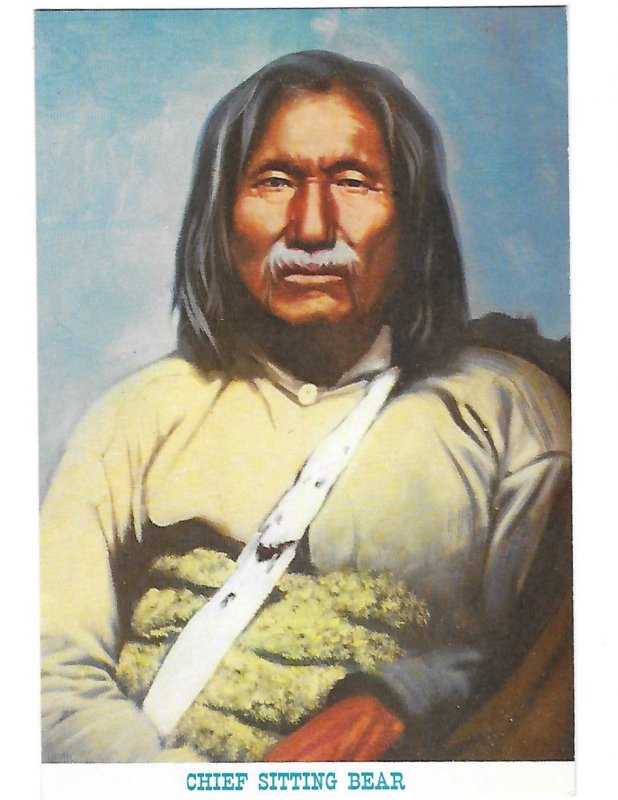 Chief Sitting Bear Satank Kiowa 1801-1871 4 by 6 card