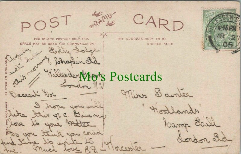 Genealogy Postcard - Painter - Camp Hill, London Road, Worcester  RF7281