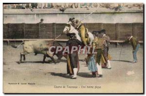 Old Postcard Bullfight Bullfight A good picnic