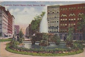 Michigan Detroit Fountain Capitol Square Park