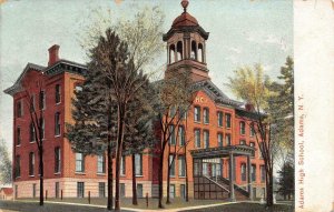 ADAMS, New York NY   ADAMS HIGH SCHOOL Jefferson County  1908 Vintage Postcard
