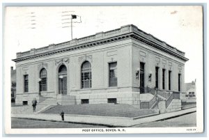 1944 Post Office Exterior Roadside View Dover New Hampshire NH Unposted Postcard 