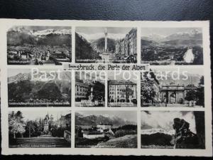 Old RPPC, Innsbruck. die Perie der Alpen, 9 picture Multiview ALL IMAGES SHOWN