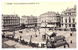 Angers, Place du Ralliement , generale view, Trolley