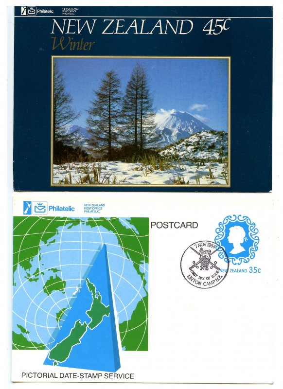 New Zealand - Two Philatelic Interest Postcards