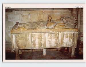 Postcard Tomb Of D. Maria Vila-Lobos, XIV Century, Lisbon, Portugal