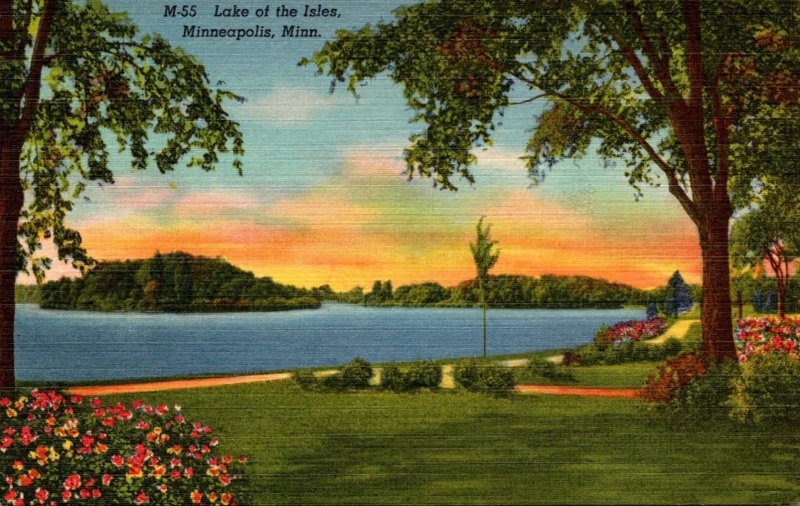 Minnesota Minneapolis Lake Of The Isles  Curteich