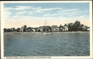 Middleboro MA Staples Shore c1920 Postcard