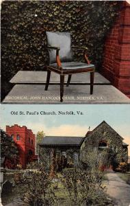 Norfolk Virginia St Pauls Church Antique Postcard J54207 