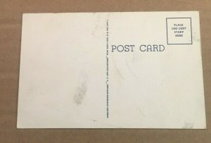 VINTAGE UNUSED .01 LINEN POSTCARD - MAP OF MOUNT DESERT ISLAND, MAINE