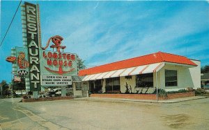 Postcard 1950s South Carolina Lobster House restaurant marquee Ahrens 22-12344
