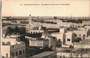 Morocco Casablanca Port of Casablanca Vintage Postcard 04.08