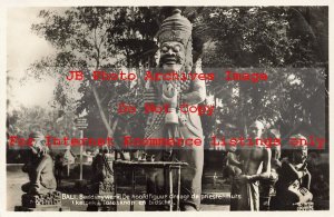 Indonesia, Bali, RPPC, Sculpture, H. Van Ingen Photo