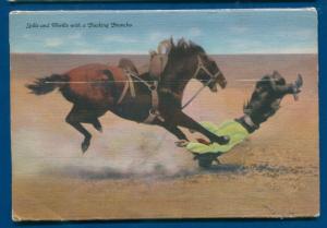 Cowboy & Indian Life of the Great West Cattle Tepees horses postcard folder